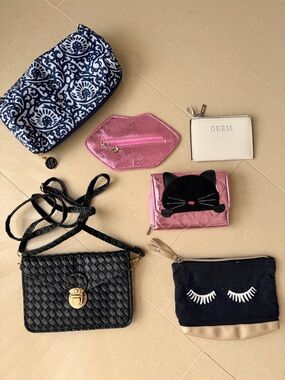 Series of small bags and wallets